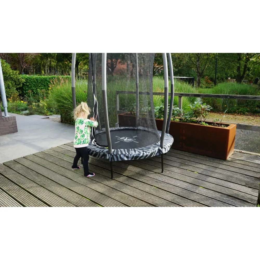 Trampoliini Tiggy Junior ø140cm sis. turvaverkko eri värejä*Exit Hot