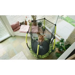 Trampoliini Tiggy Junior ø140cm sis. turvaverkko eri värejä*Exit Hot