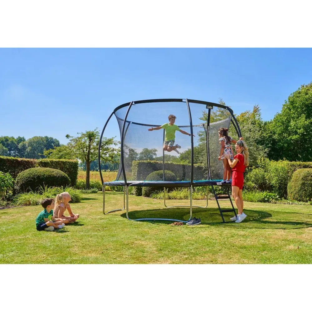 Trampoliini Cosmos, Ø427cm, turvaverkko, tikkaat Trampoliinit