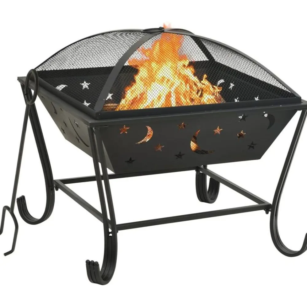 Hot Tulimalja 62 cm XXL teräs Pihauunit