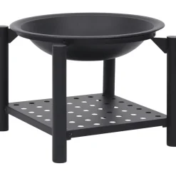 Tulimalja ja hiilihanko 54x54x55 cm teräs*FinePRICE Sale