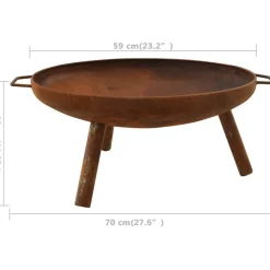 Hot Tulimalja 67.5x58x22.5 cm teräs eri värejä Pihagrillit
