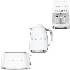 Tuotepaketti - vedenkeitin KLF03 1,7 l, kahvinkeitin ja leivänpaahdin TSF02*Smeg Sale