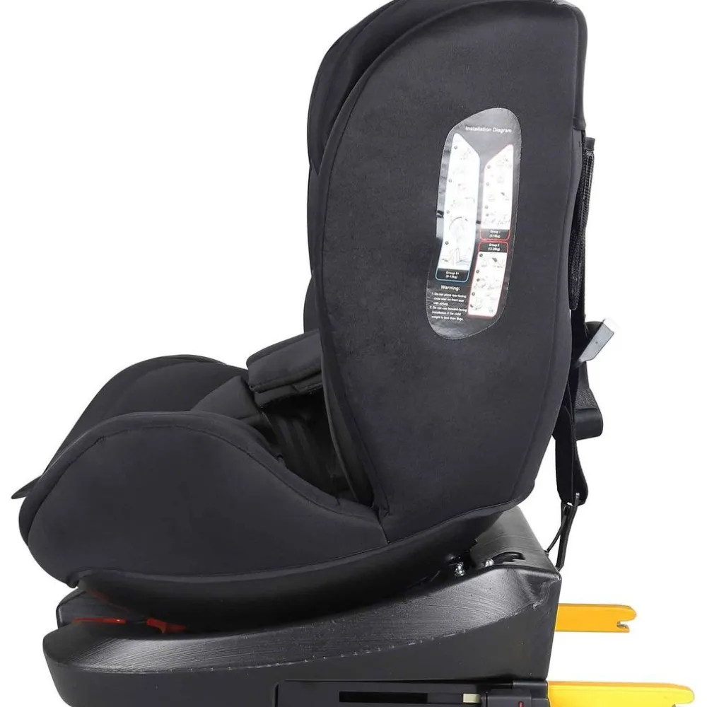 Hot Turvaistuin & turvakaukalo Black Edition Isofix 0-36kg musta Lastentarvikkeet