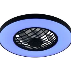 Tuuletinkattovalaisin Linköping Ø59cm LED RGB Bluetooth-kaiutin musta*Trio Hot