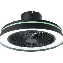 Outlet Tuuletinvalaisin Vallonia RGB/CCT LED Ø48cm kaukosäädin musta Tuuletinvalaisimet