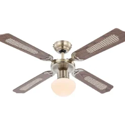 Tuuletinvalaisin Champion Ø106,6cm 60W messinki*Globo Sale