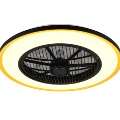 Tuuletinvalaisin LED Varpula musta/kulta*Trio Best