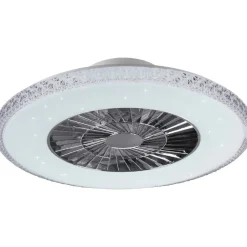 New Tuuletinvalaisin Harstad, Ø60cm, kromi, starlight Tuuletinvalaisimet