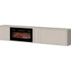 Discount TV-taso + takka Philippe 190, beige Sähkö- Ja Biotakat