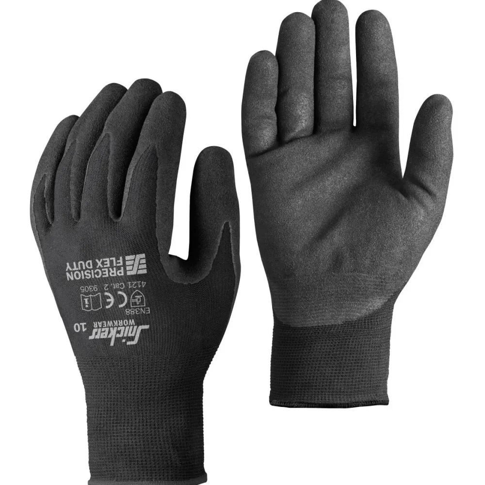 Työkäsineet 9390 Precision Flex Duty musta*Snickers Workwear Best