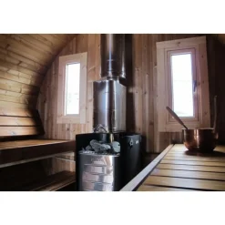 Tynnyrisauna Alex Basic Ø 2,3x3 m sis. kiuas ja hormi*ARCTIC FINLAND HOUSE Sale