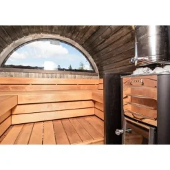 Discount Tynnyrisauna Alex Delux Ø 2,3x3 m sis. kiuas ja hormi Tynnyrisaunat