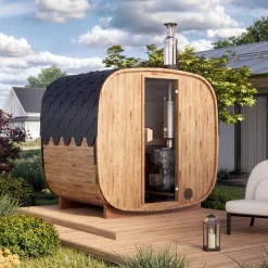 Tynnyrisauna Cube, 220x170cm, 3 hlöä*Baltresto
