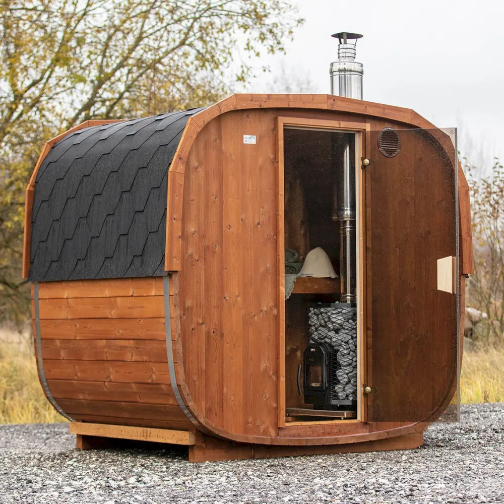 Tynnyrisauna Cube, 220x170cm, 3 hlöä*Baltresto