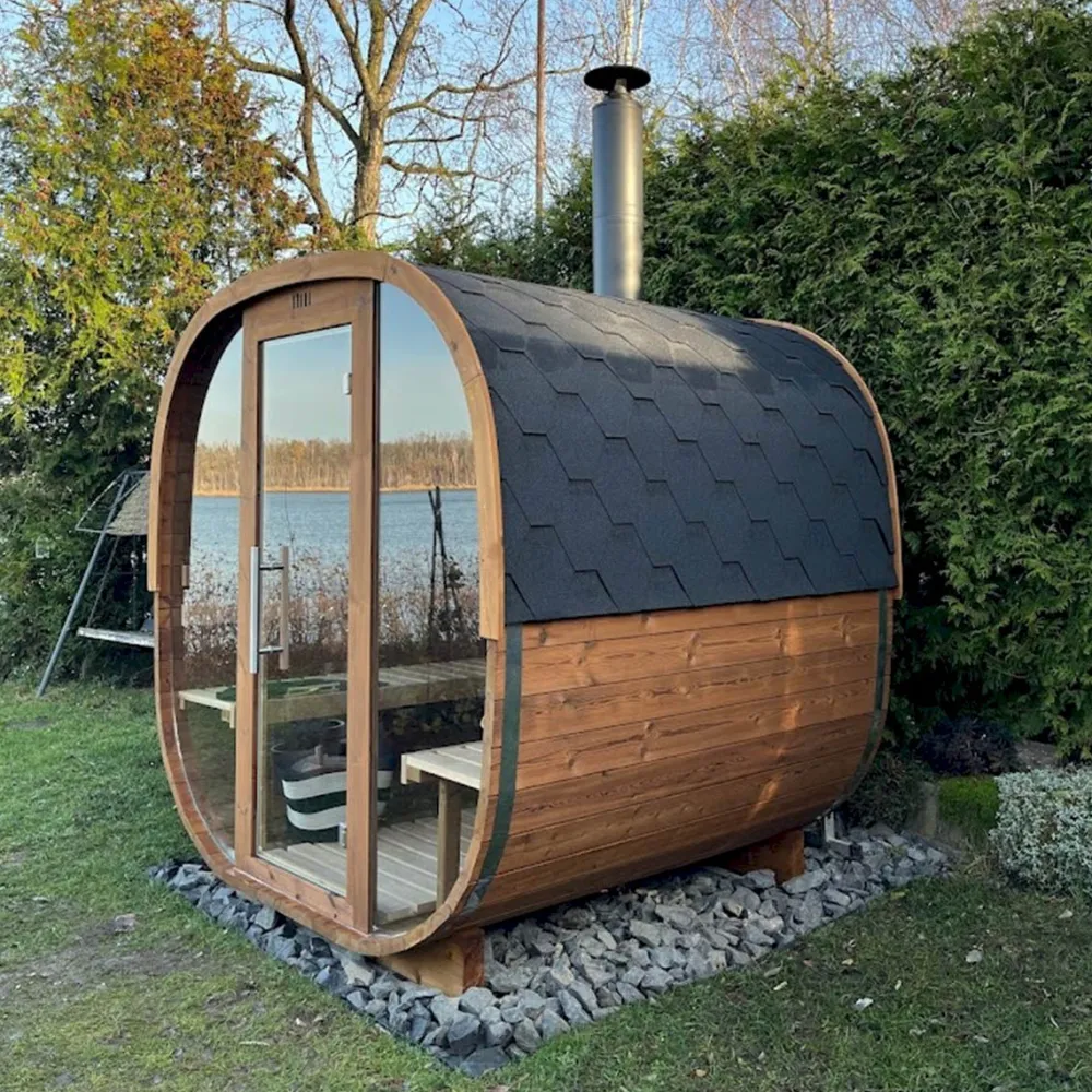 Tynnyrisauna Cube, 220x230cm, 4 hlöä*Baltresto Online