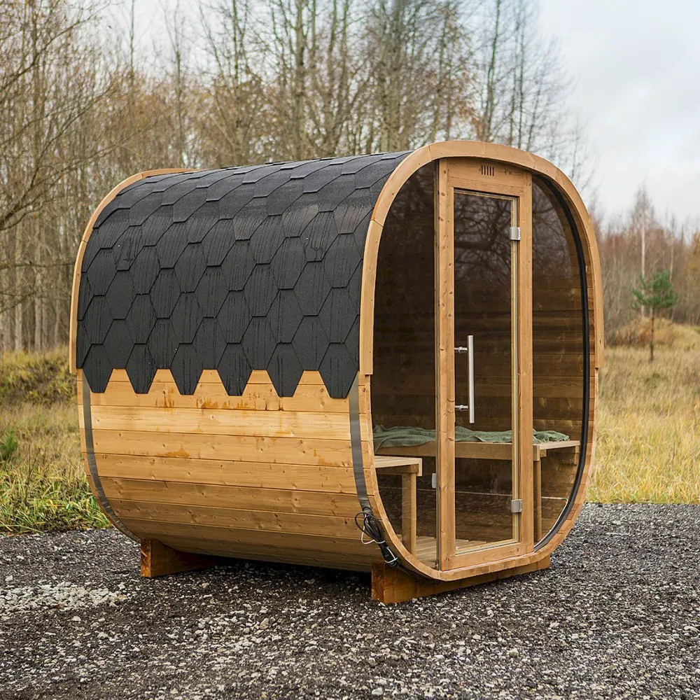 Tynnyrisauna Cube, 220x230cm, 4 hlöä*Baltresto Online