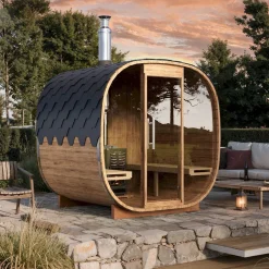 Tynnyrisauna Cube, 220x230cm, 4 hlöä*Baltresto Online