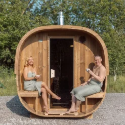 Tynnyrisauna Cube, 220x240cm, 4 hlöä Tynnyrisaunat