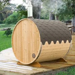 Hot Tynnyrisauna , 200x230cm, 4 hlöä Tynnyrisaunat