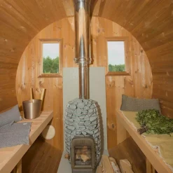 Hot Tynnyrisauna , 200x230cm, 4 hlöä Tynnyrisaunat