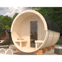 Tynnyrisauna Anita 1,6+0,7 m²*Palmako Clearance