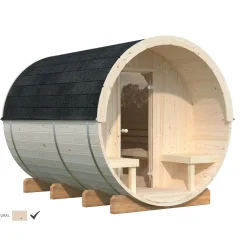 Tynnyrisauna Anita 1,6+0,7 m²*Palmako Clearance