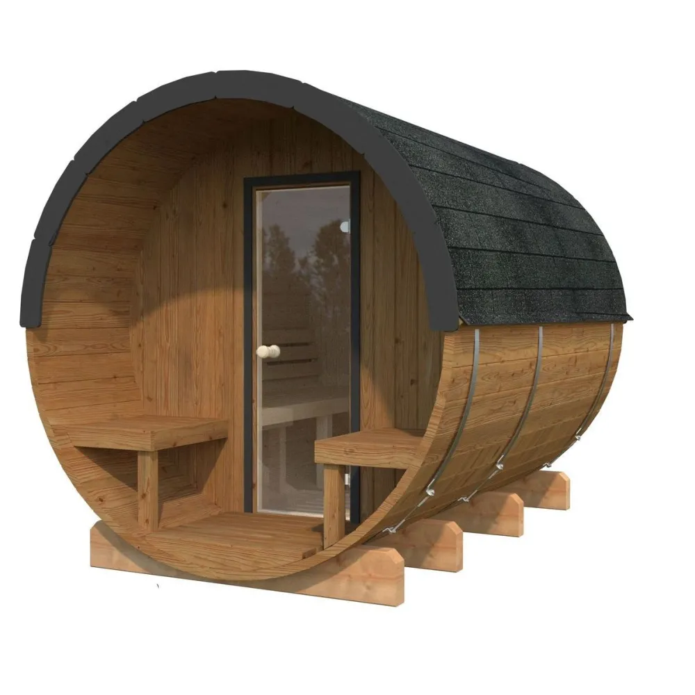 Tynnyrisauna Anita 1,6+0,7 m²*Palmako Clearance