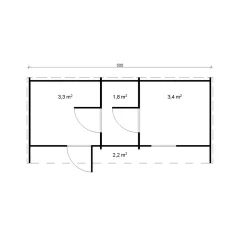 Tynnyrisauna Lohja 11.8m²*Tene Clearance