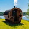Tynnyrisauna Valter Basic Ø 2,3x4,2 m sis. kiuas ja hormi*ARCTIC FINLAND HOUSE Discount