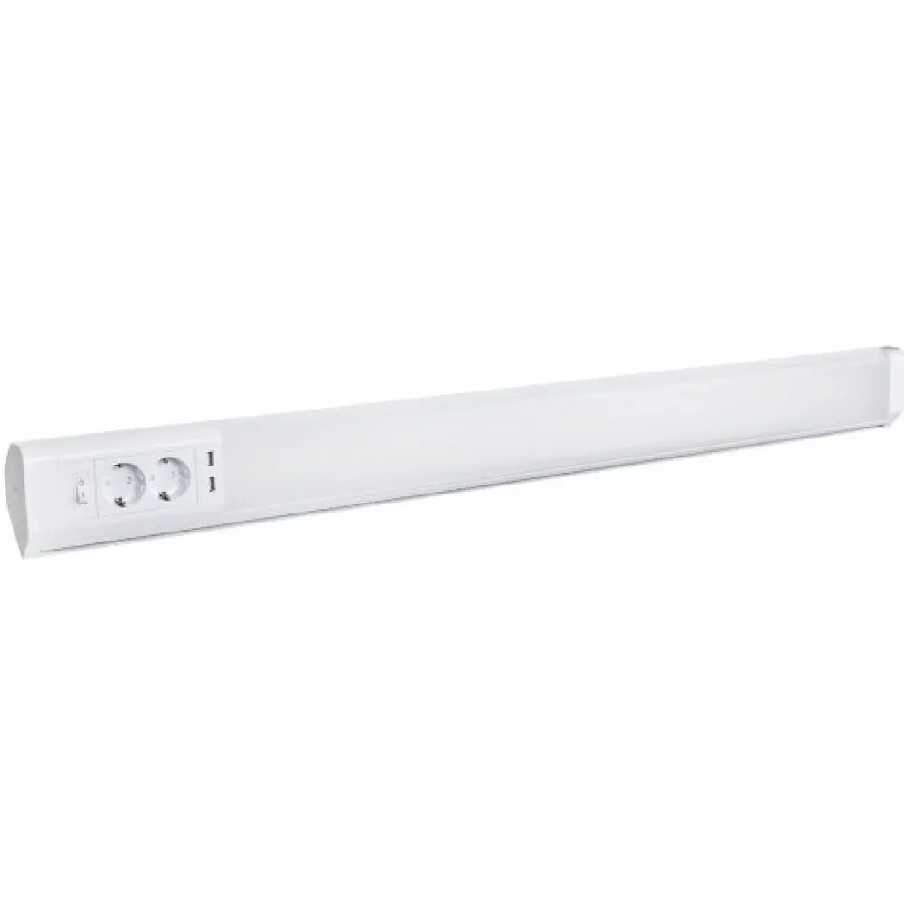 Työpistevalaisin LED 10 W 2xUSB-paikka 2xPistokepaikka 799 mm*Elektra Sale