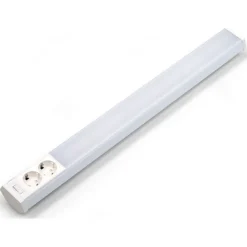 Työpistevalaisin Cindy Pro LED T8, kytkin, pistorasia, valkoinen, eri kokoja*M-Light Best