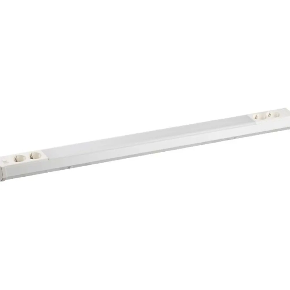 Työpistevalaisin Cindy Pro LED T8, kytkin, 2 x pistorasia, valkoinen, eri kokoja*M-Light Clearance