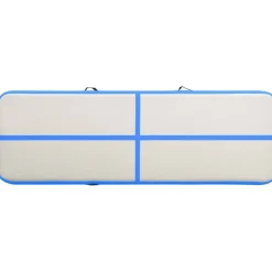 Täytettävä voimistelumatto pumpulla 300x100x20cm PVC sininen*FinePRICE Outlet