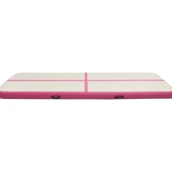 Täytettävä voimistelumatto pumpulla 300x100x15 cm PVC pinkki*FinePRICE Discount