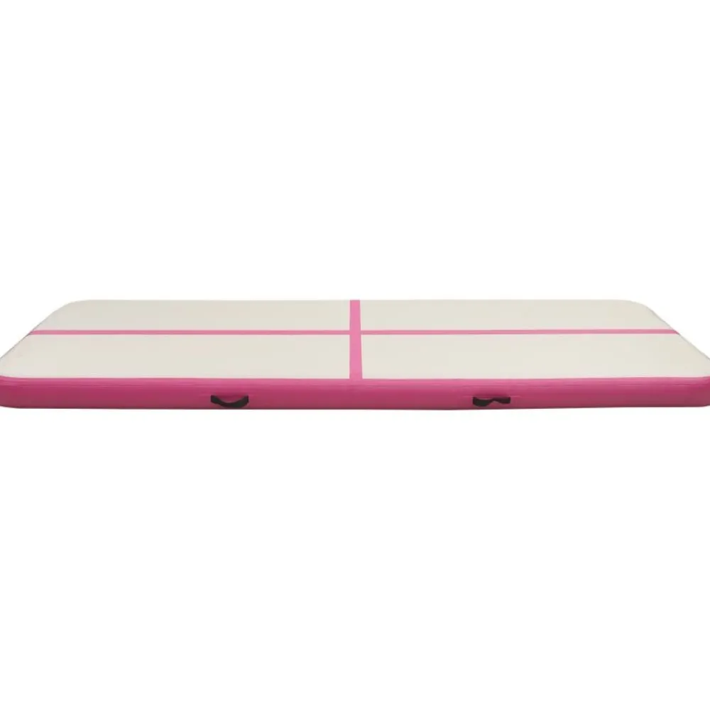Täytettävä voimistelumatto pumpulla 300x100x15 cm PVC pinkki*FinePRICE Discount