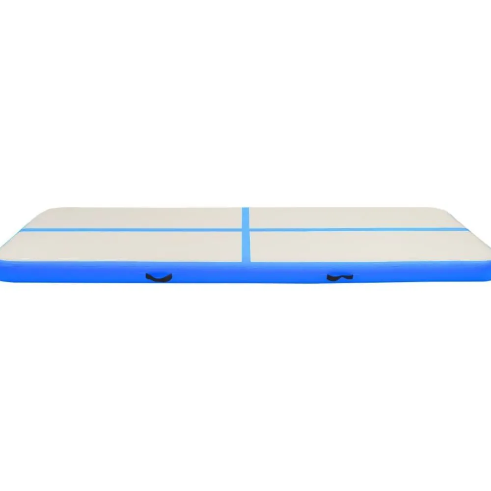 Täytettävä voimistelumatto pumpulla 300x100x15cm PVC sininen*FinePRICE