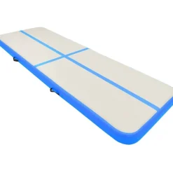 Täytettävä voimistelumatto pumpulla 500x100x15cm PVC sininen*FinePRICE Hot