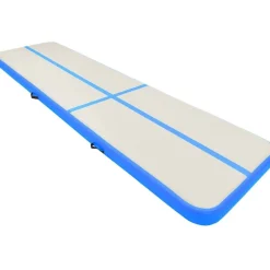 Täytettävä voimistelumatto pumpulla 600x100x15cm PVC sininen*FinePRICE Discount