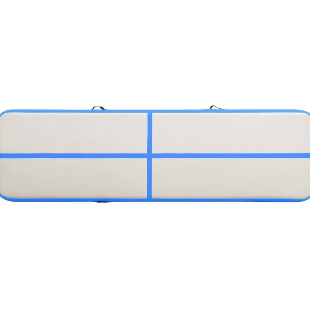 Täytettävä voimistelumatto pumpulla 700x100x15cm PVC sininen*FinePRICE