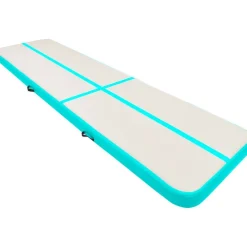 Täytettävä voimistelumatto pumpulla 700x100x15 cm PVC vihreä*FinePRICE New