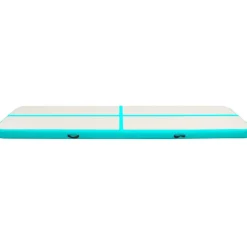Täytettävä voimistelumatto pumpulla 700x100x15 cm PVC vihreä*FinePRICE New