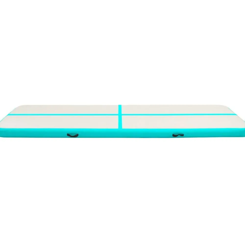 Täytettävä voimistelumatto pumpulla 700x100x15 cm PVC vihreä*FinePRICE New
