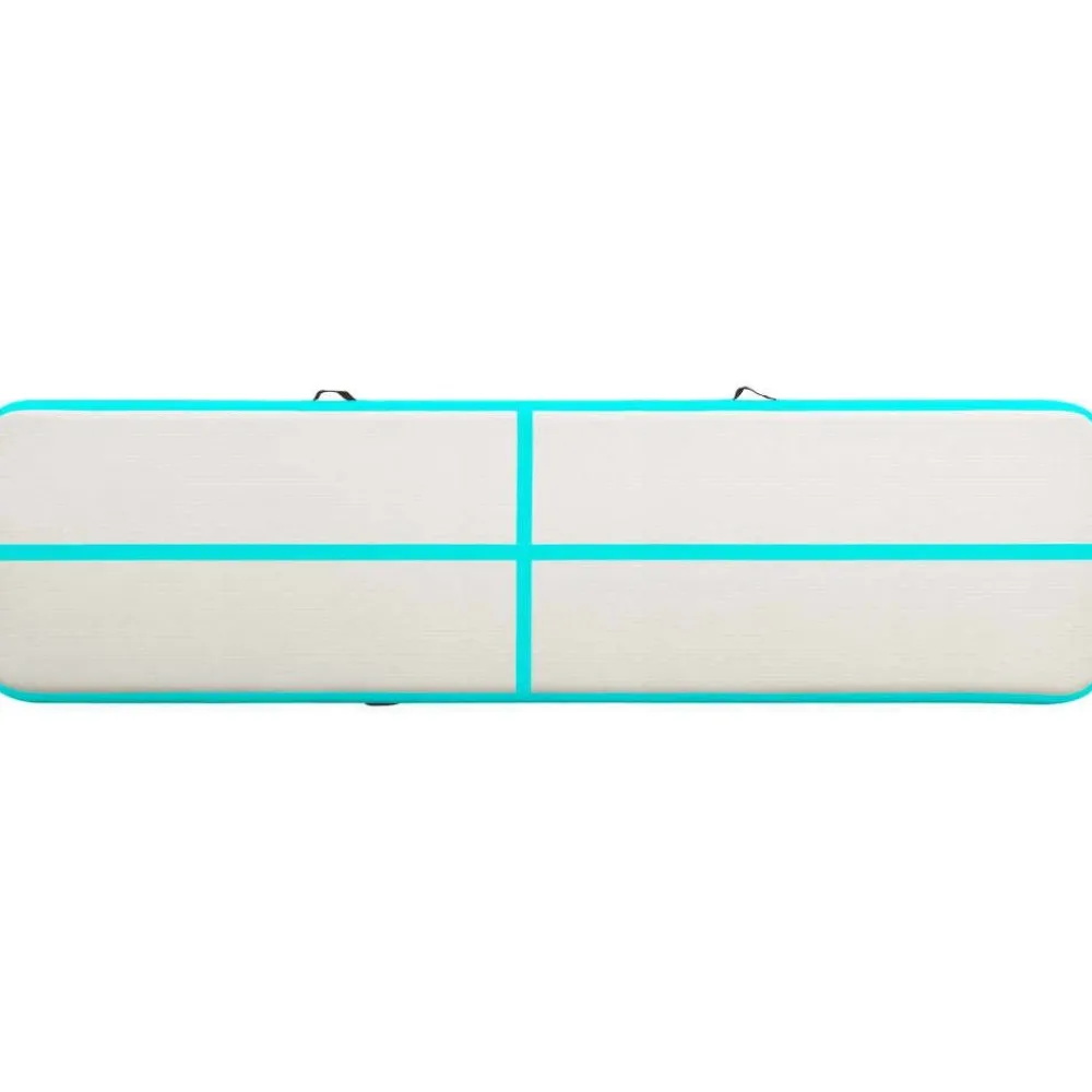 Täytettävä voimistelumatto pumpulla 600x100x15 cm PVC vihreä*FinePRICE Sale