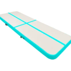Best Täytettävä voimistelumatto pumpulla 300x100x15 cm PVC vihreä Airtrack Ilmavolttipatjat