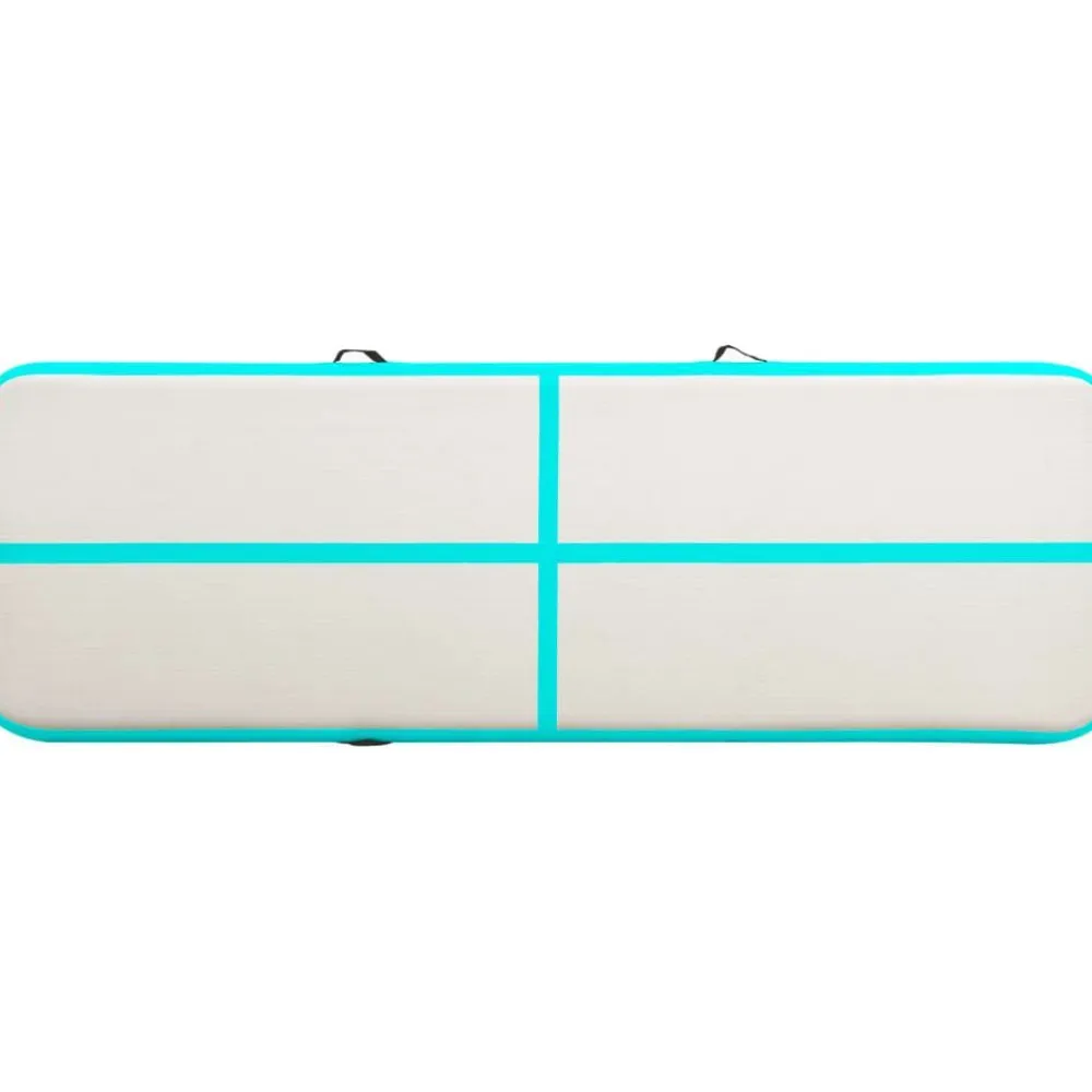Best Täytettävä voimistelumatto pumpulla 300x100x15 cm PVC vihreä Airtrack Ilmavolttipatjat
