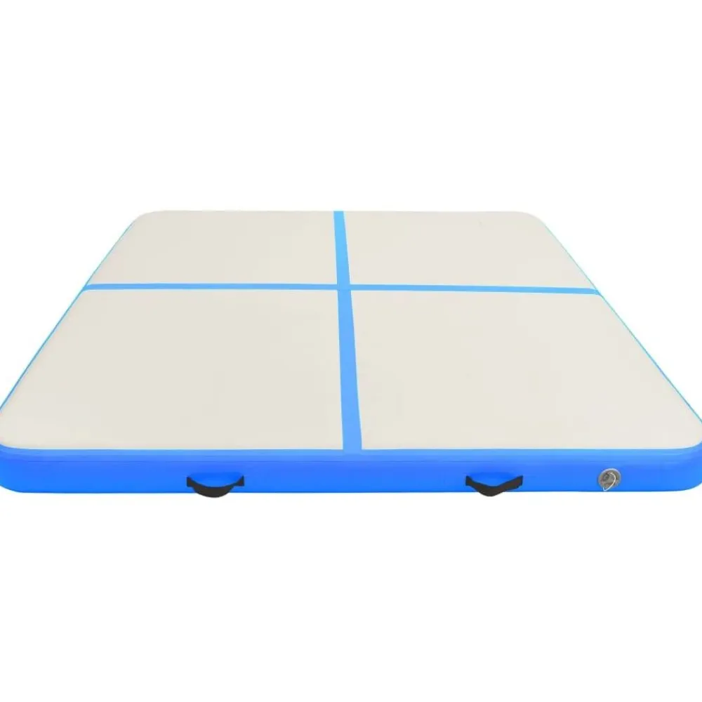 Täytettävä voimistelumatto pumpulla 200x200x15cm PVC sininen*FinePRICE Sale