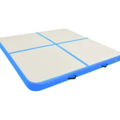 Täytettävä voimistelumatto pumpulla 200x200x15cm PVC sininen*FinePRICE Sale
