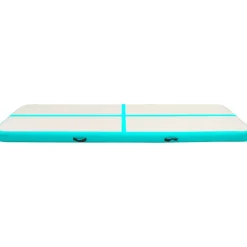 Täytettävä voimistelumatto pumpulla 500x100x20 cm PVC vihreä*FinePRICE Outlet