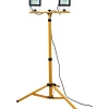 New Työvalaisin LED Max Slim LED, 2x30W, 2x2300lm, IP44, tripod-jalusta Valonheittimet